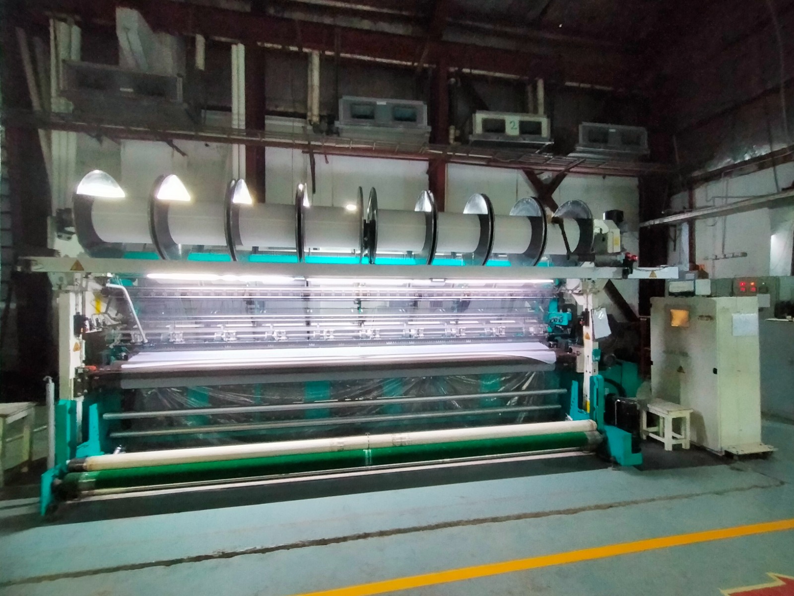 Weaving loom at the Islam Textile mill in Narayanganj